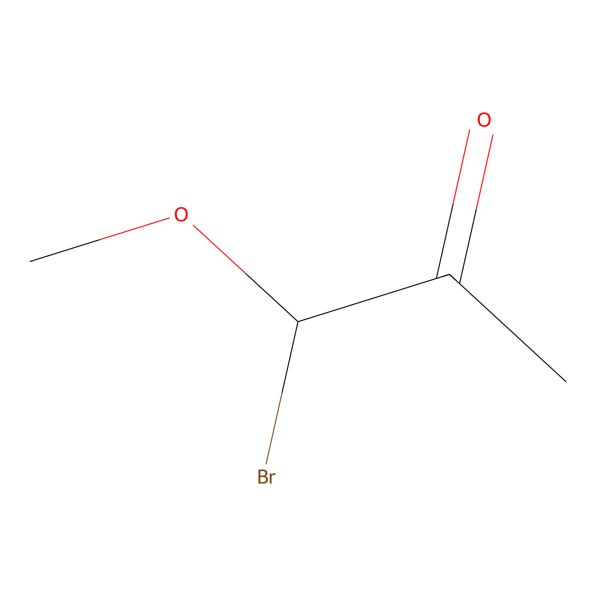 1-Bromo-1-methoxypropan-2-one molecular structure, CAS 38568-50-2