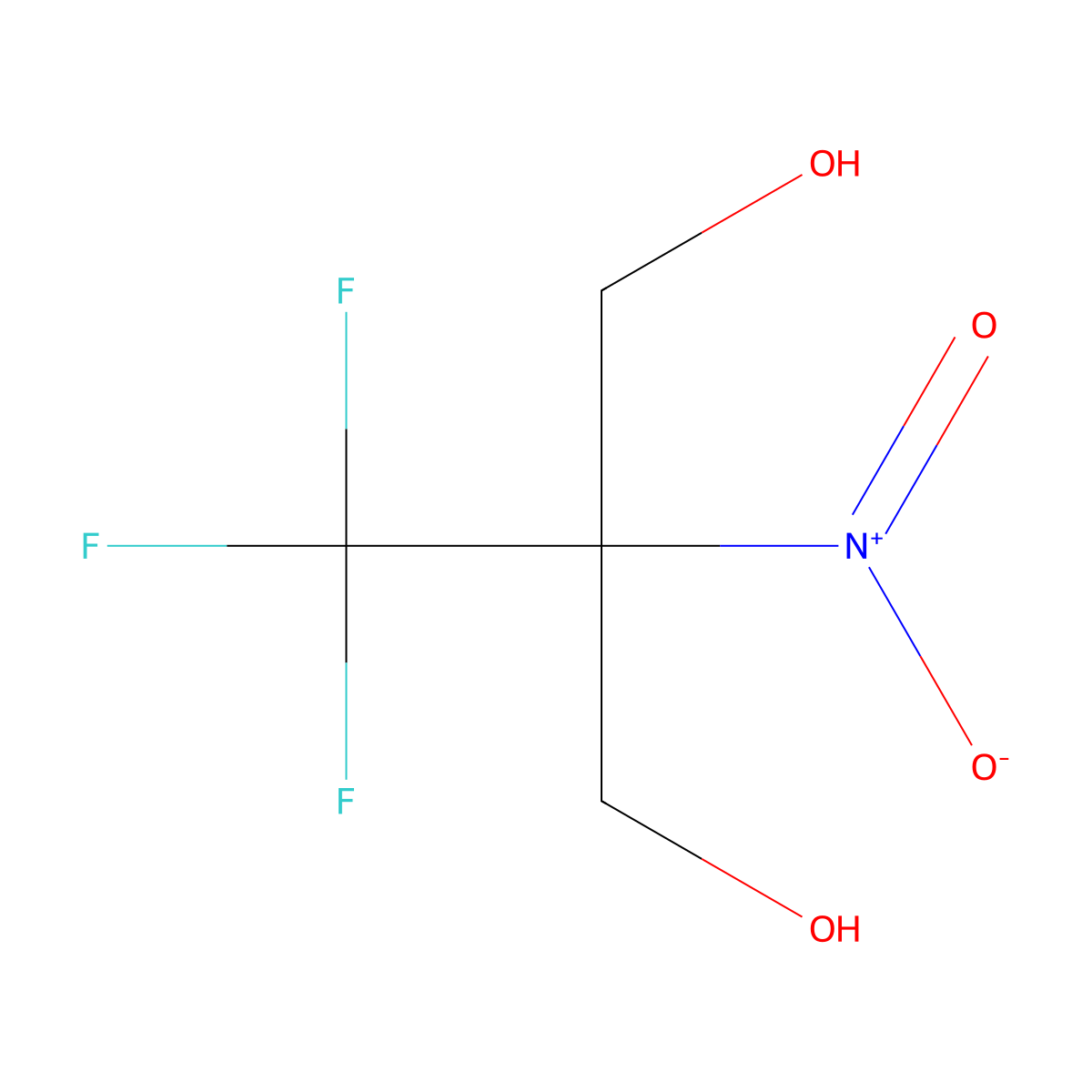 2-Nitro-2-(trifluoromethyl)propane-1,3-diol molecular structure, CAS 3857-06-5