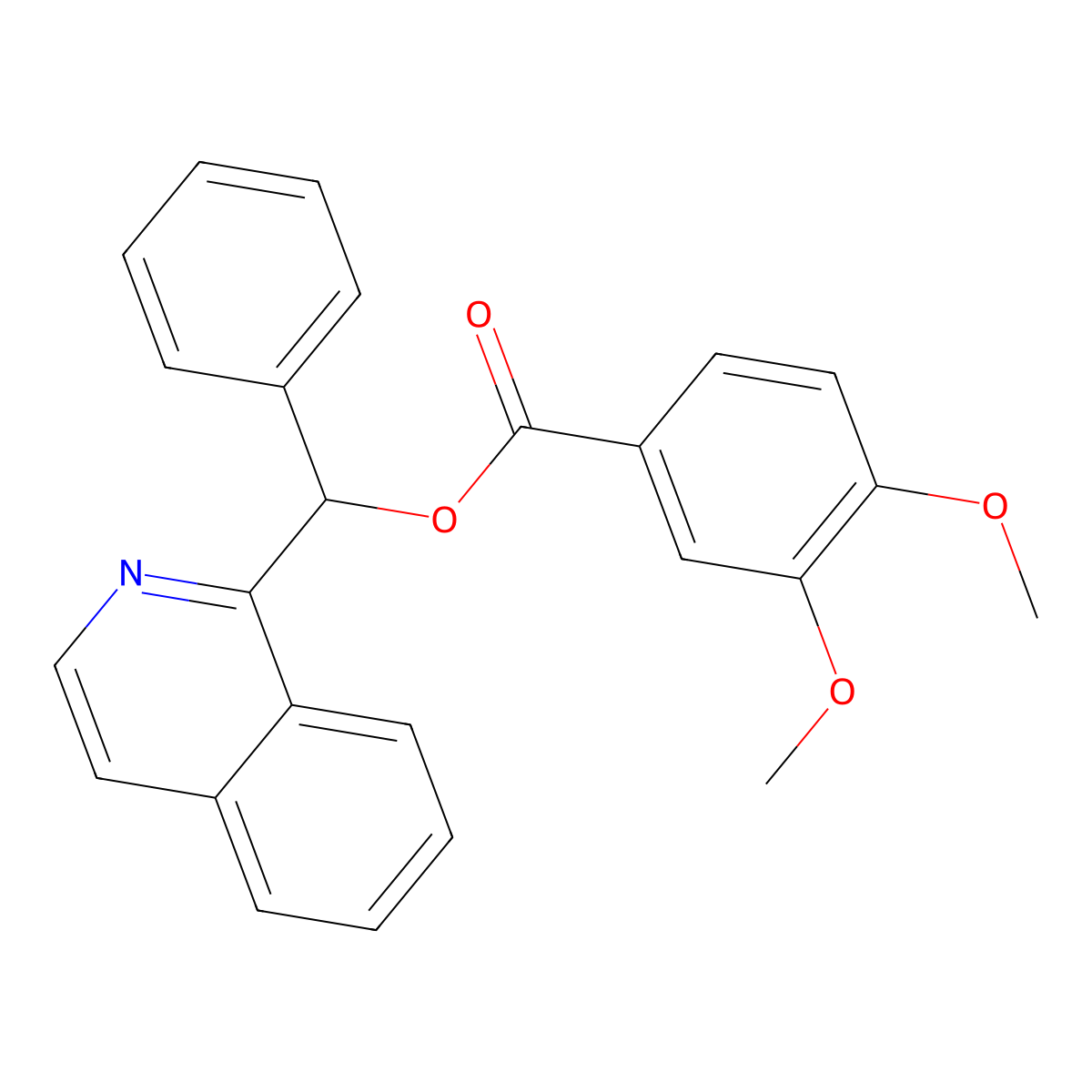 Isoquinolin-1-yl(phenyl)methyl 3,4-dimethoxybenzoate molecular structure, CAS 385786-22-1