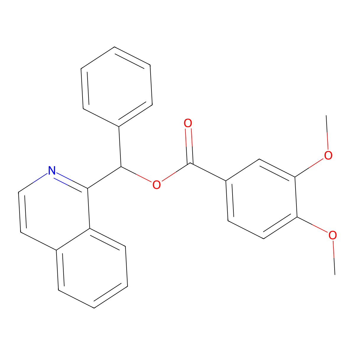 Isoquinolin-1-yl(phenyl)methyl 3,4-dimethoxybenzoate molecular structure, CAS 385786-22-1