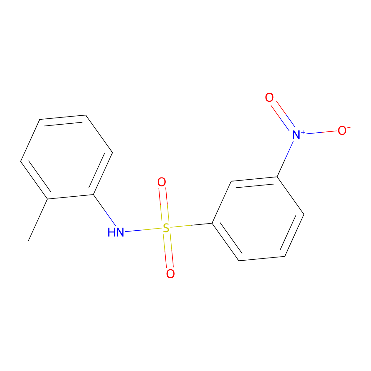3-nitro-N-(o-tolyl)benzenesulfonamide molecular structure, CAS 385799-33-7