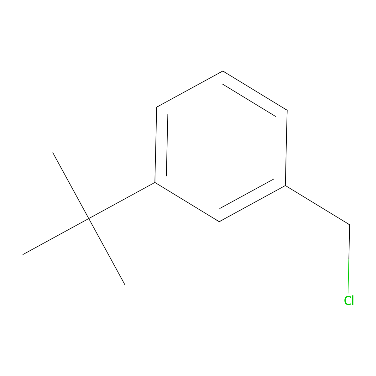 1-Chloromethyl-3-(1,1-dimethylethyl)benzene molecular structure, CAS 38580-79-9