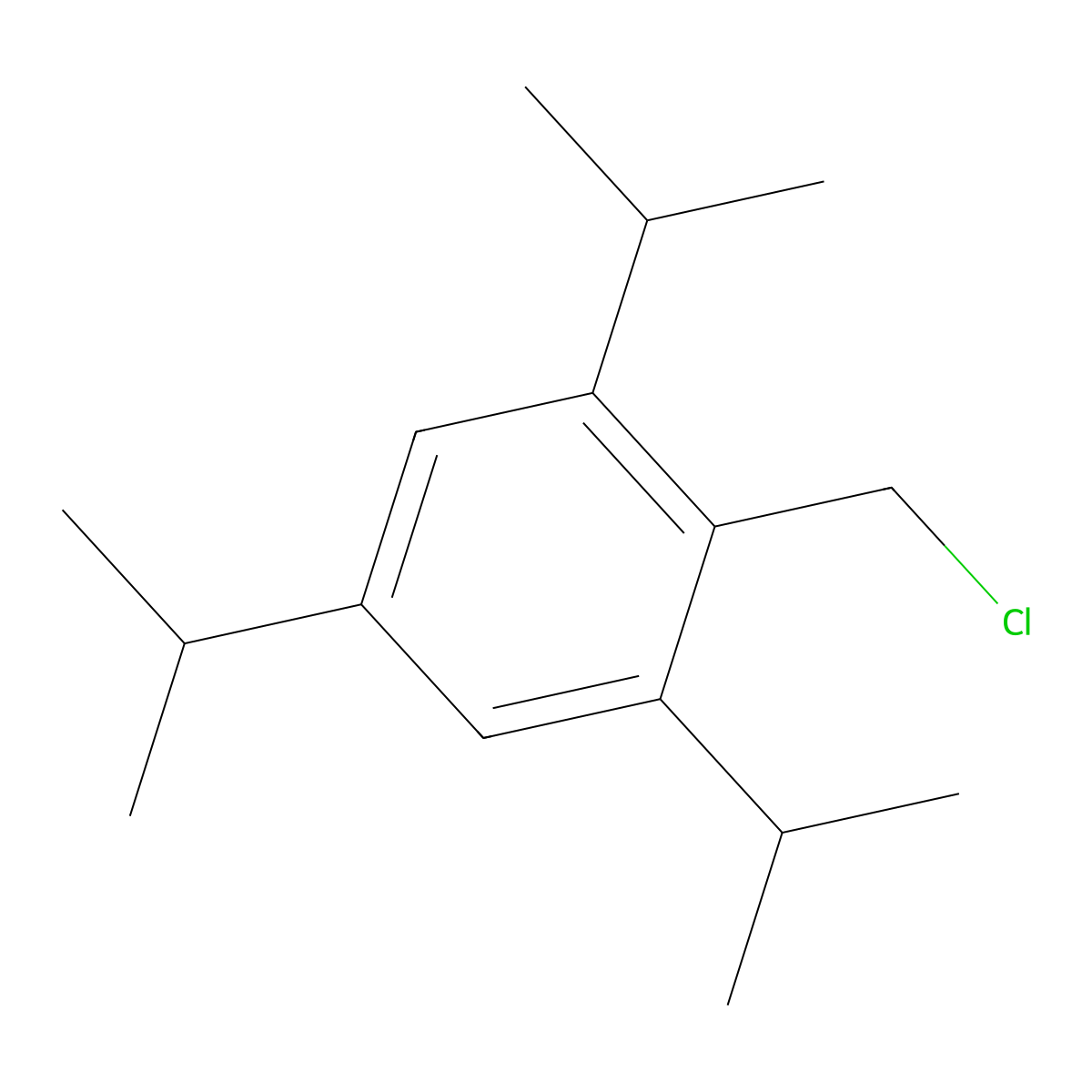2,4,6-Triisopropylbenzyl Chloride molecular structure, CAS 38580-86-8