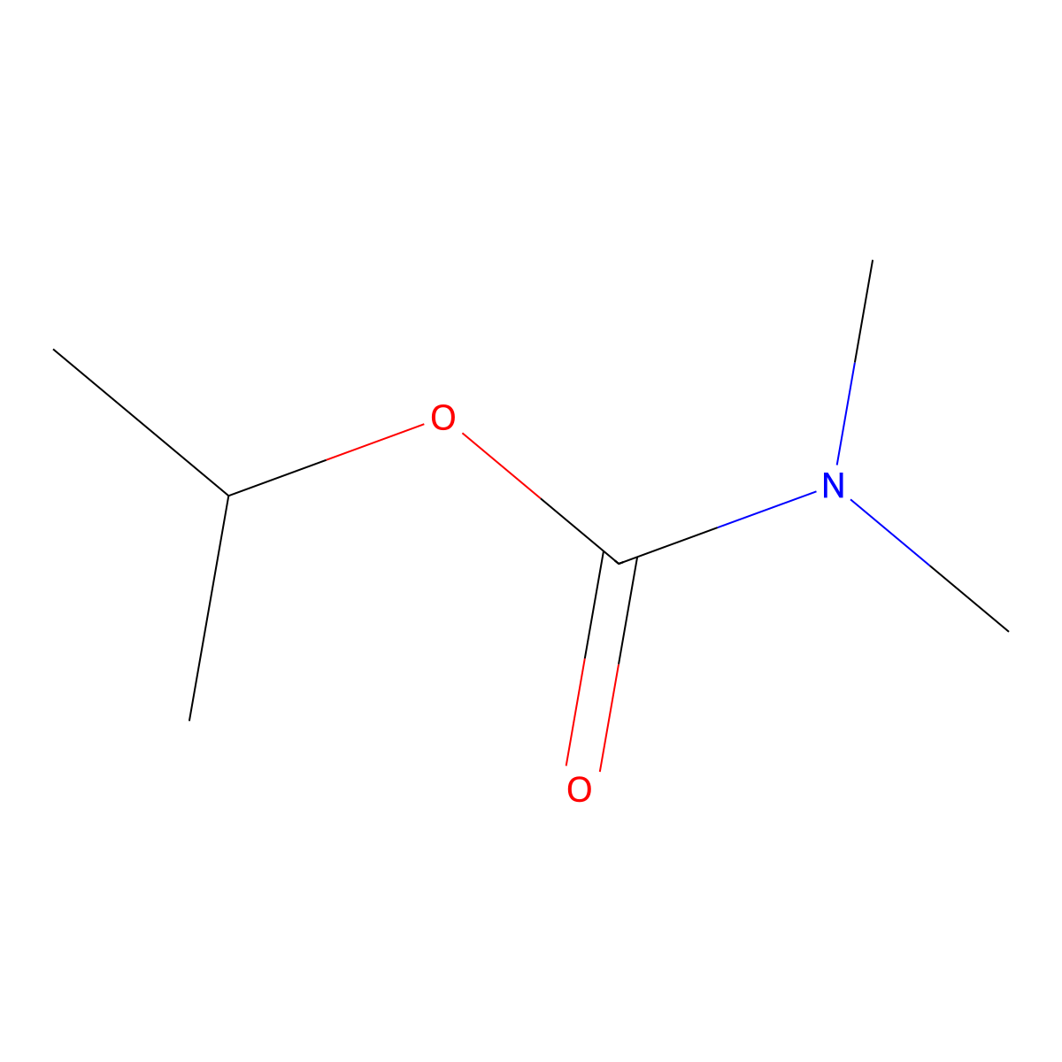 Isopropyl dimethylcarbamate molecular structure, CAS 38580-89-1