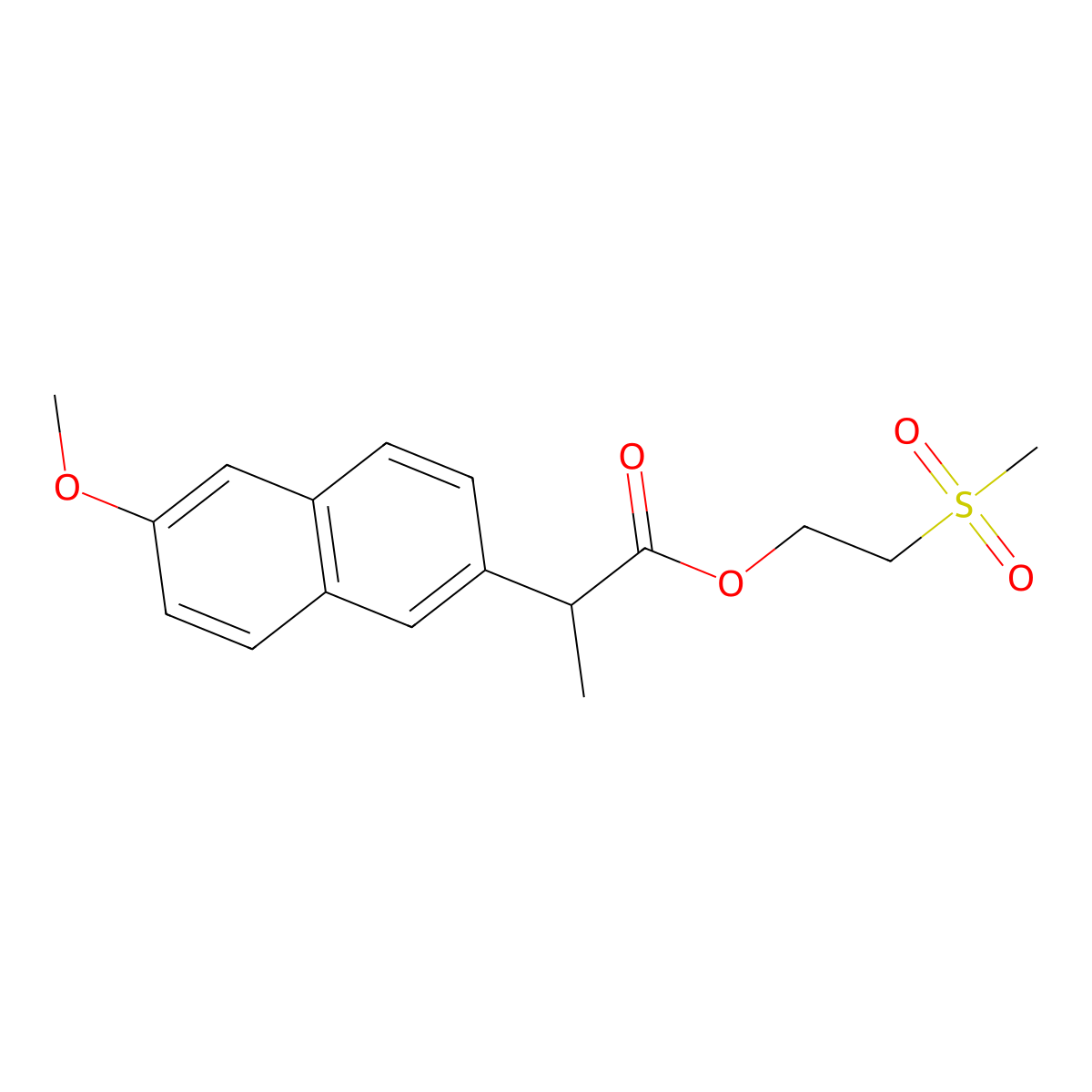 Naproxen Etemesil molecular structure, CAS 385800-16-8