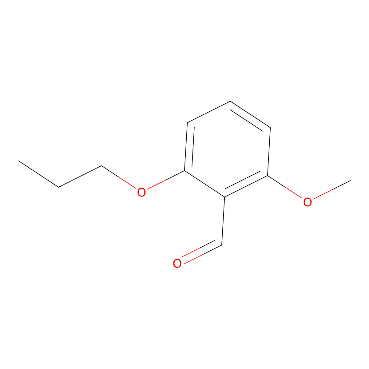 2-Methoxy-6-propoxybenzaldehyde molecular structure, CAS 385802-22-2