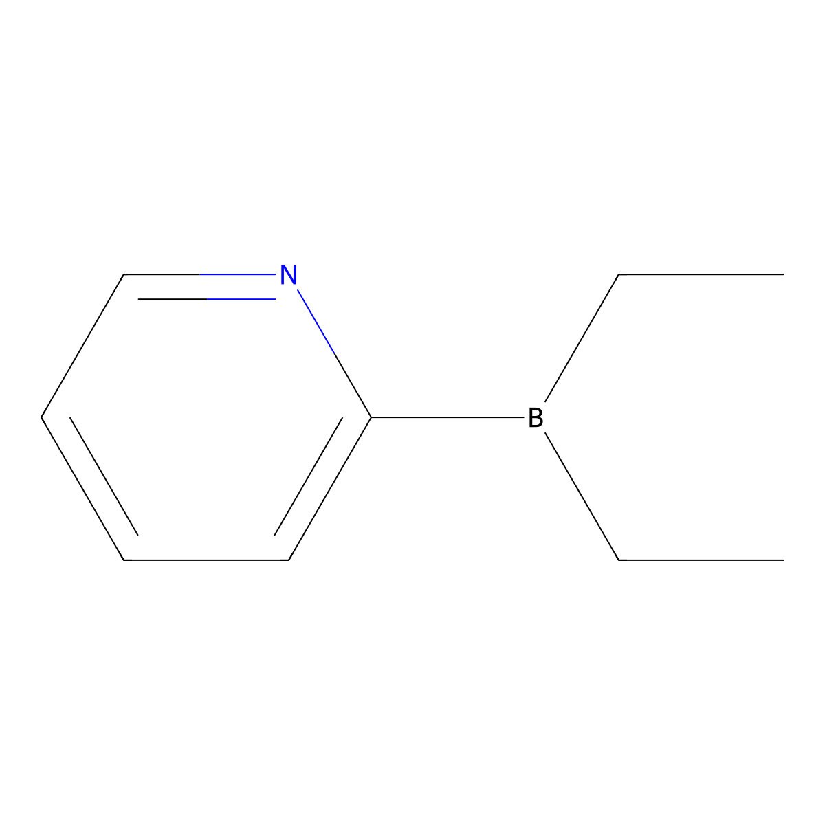 2-(Diethylboryl)pyridine molecular structure, CAS 385804-67-1