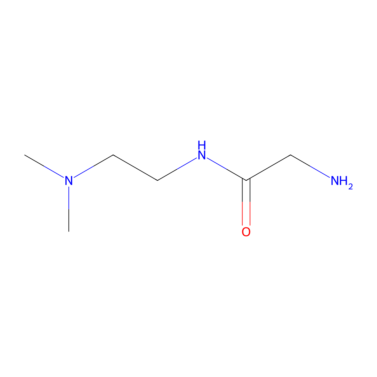 Acetamide,2-amino-N-[2-(dimethylamino)ethyl]- molecular structure, CAS 385814-24-4
