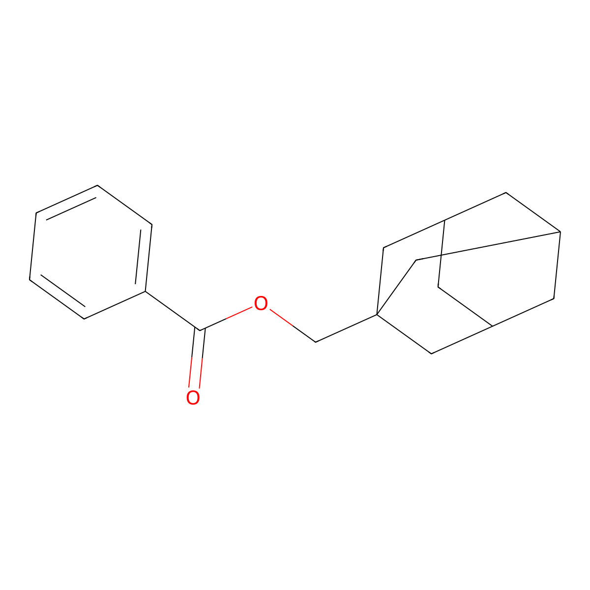 (Adamantan-1-yl)methyl benzoate molecular structure, CAS 38584-42-8