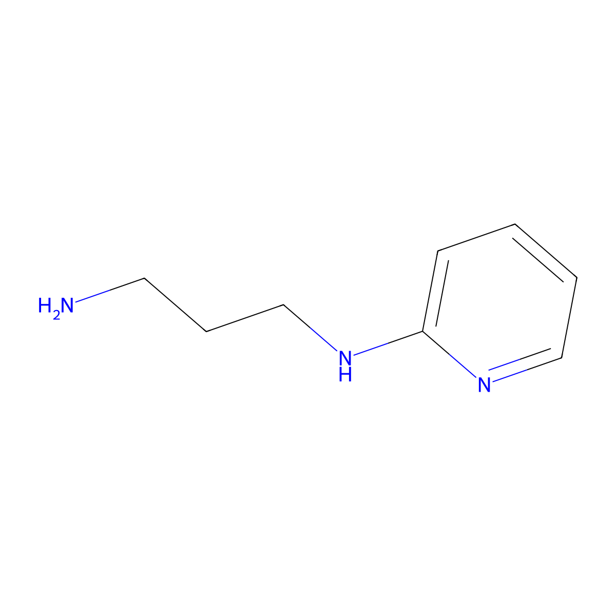 N-(3-aminopropyl)pyridin-2-amine molecular structure, CAS 38585-73-8