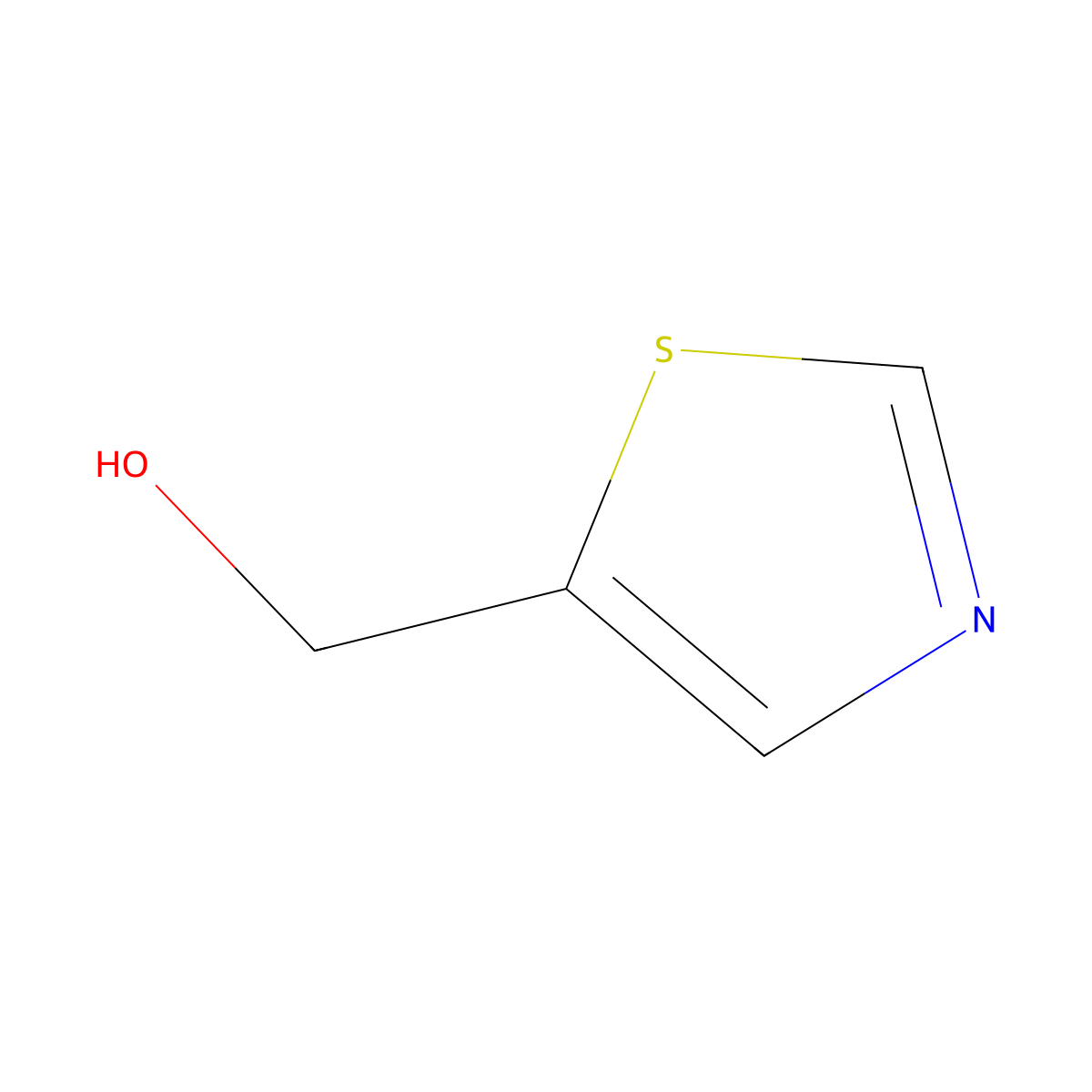 5-Thiazolylmethanol molecular structure, CAS 38585-74-9