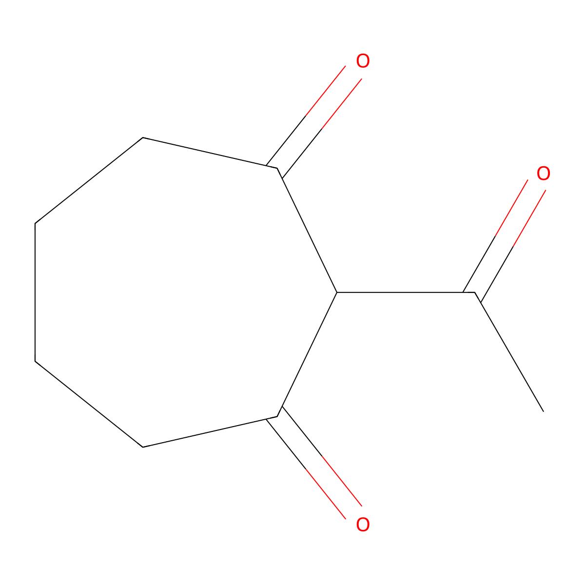 2-Acetylcycloheptane-1,3-dione molecular structure, CAS 3859-38-9