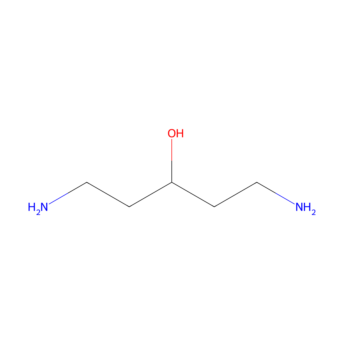 3-Hydroxycadaverine molecular structure, CAS 38595-00-5