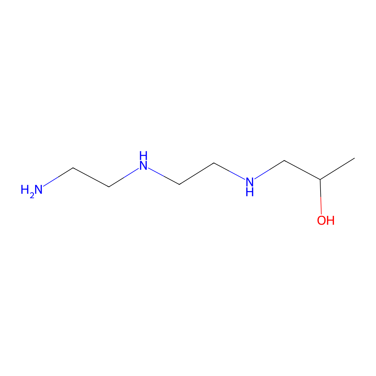 2-Propanol, 1-((2-((2-aminoethyl)amino)ethyl)amino)- molecular structure, CAS 38595-73-2