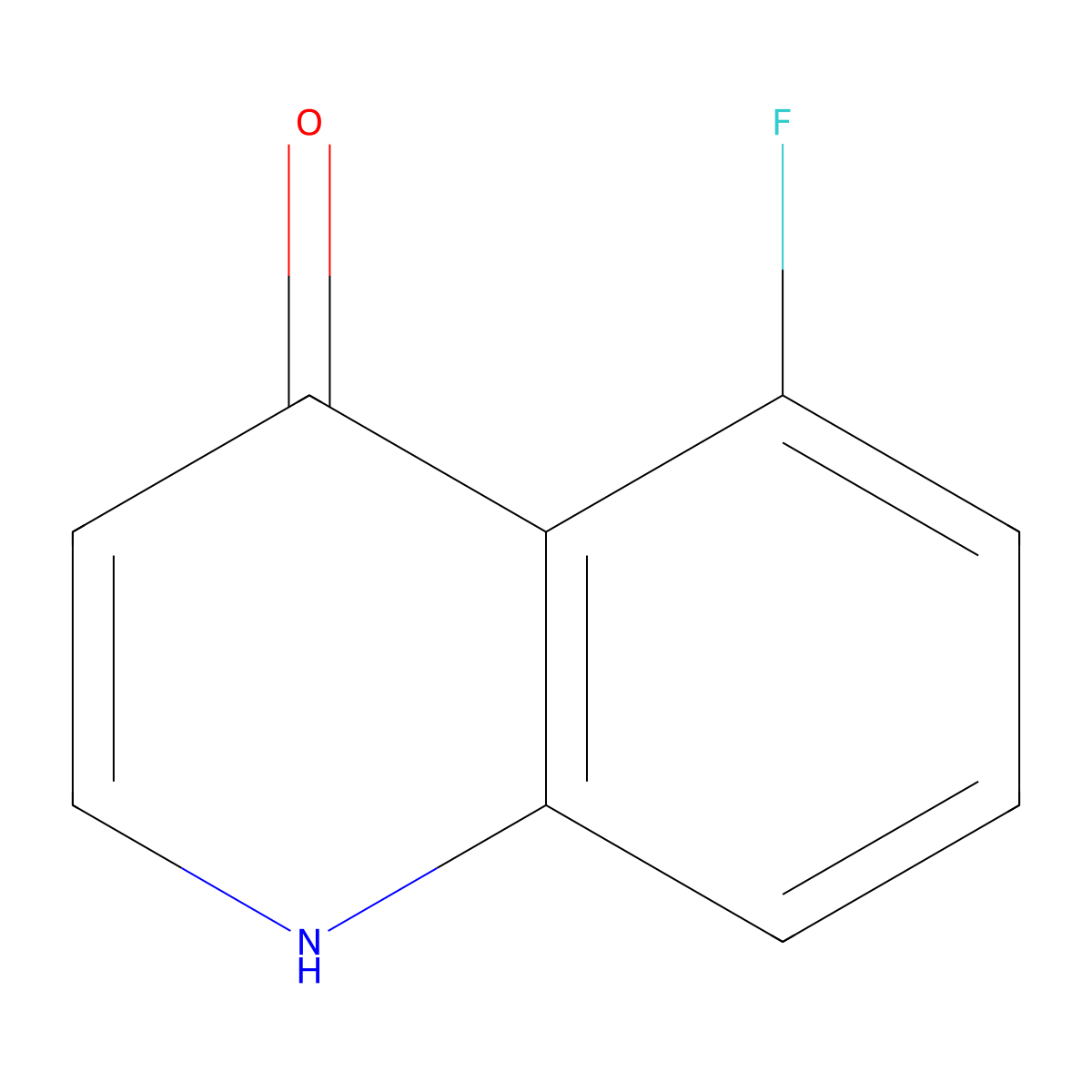 5-Fluoroquinolin-4-OL molecular structure, CAS 386-68-5