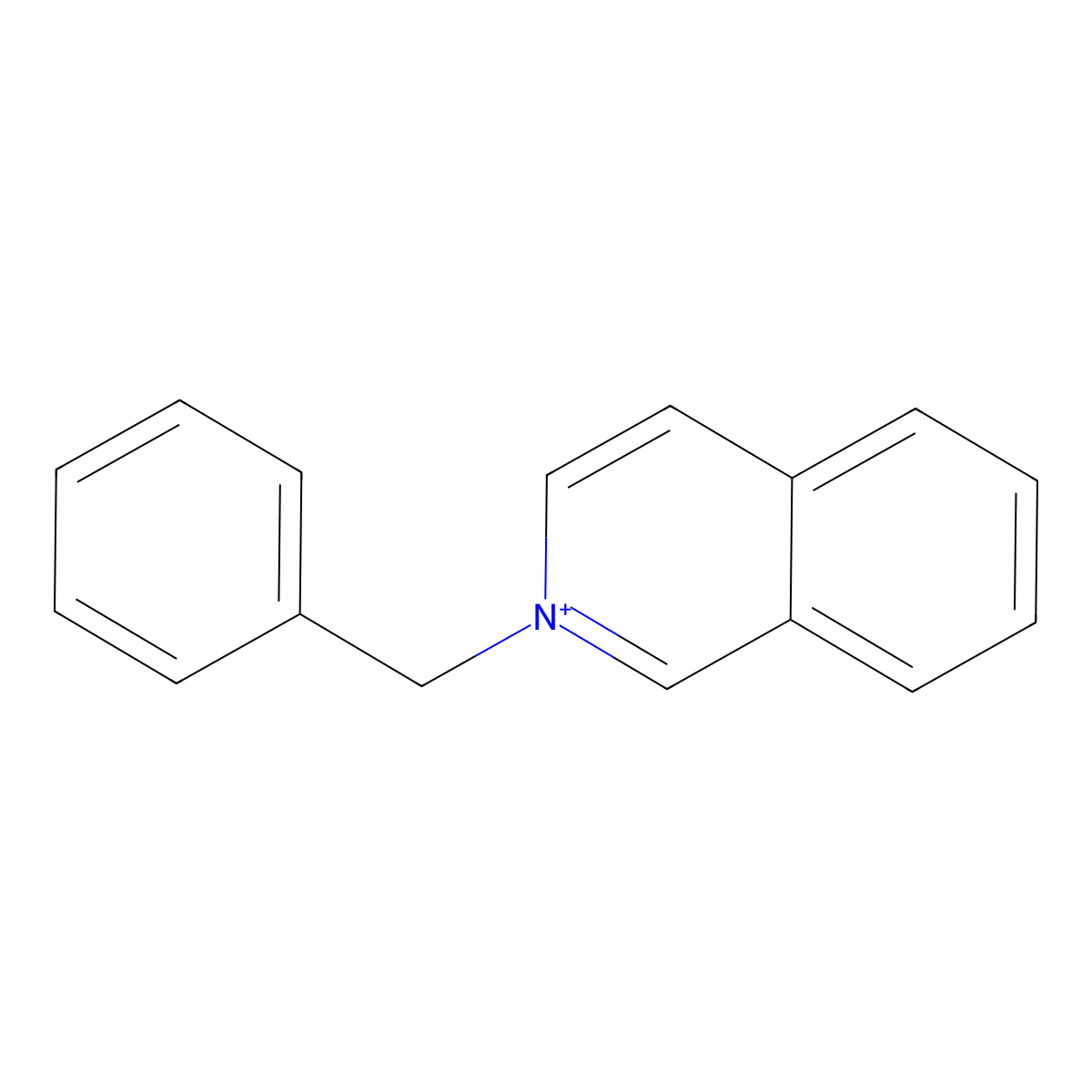 2-Benzylisoquinolinium molecular structure, CAS 38602-73-2