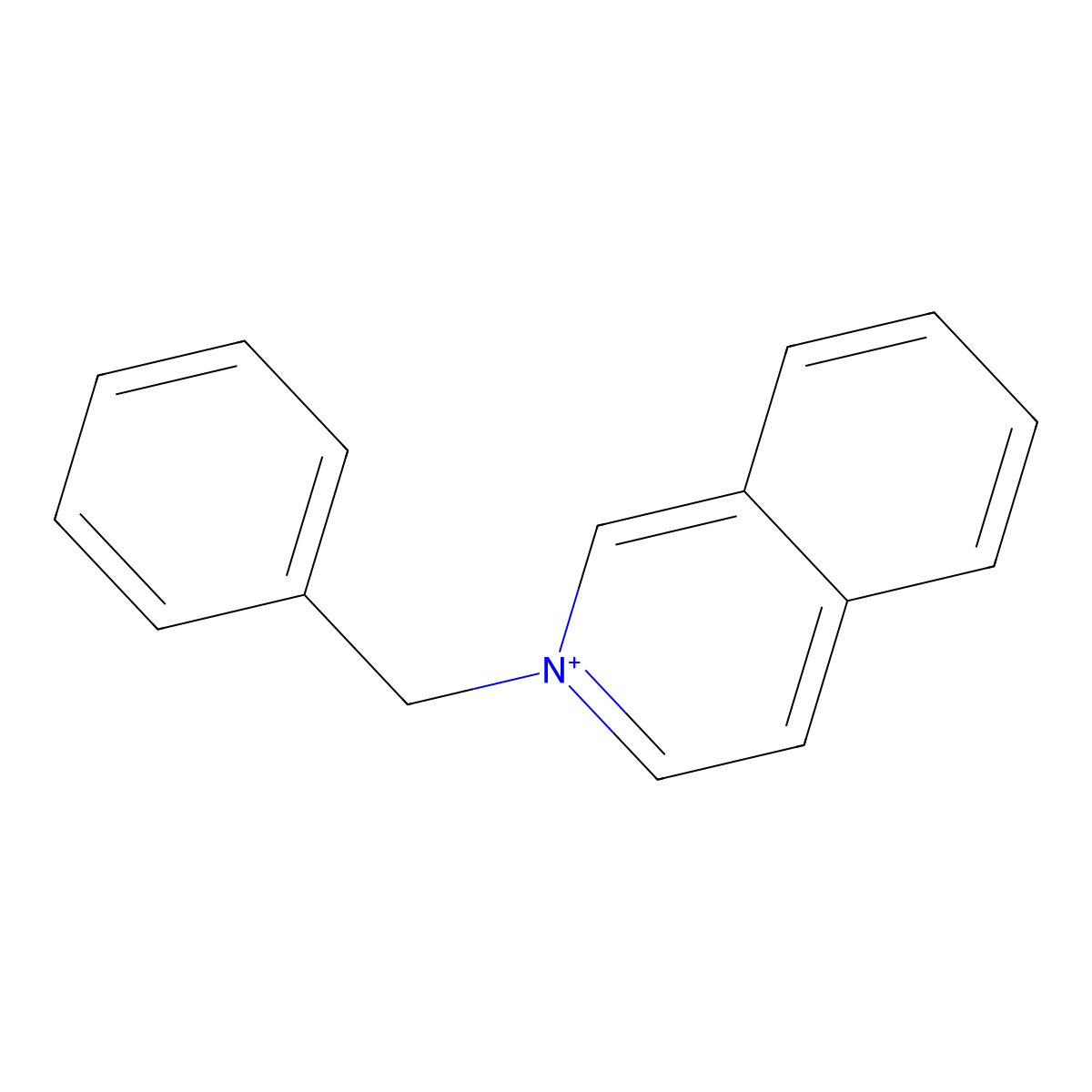 2-Benzylisoquinolinium molecular structure, CAS 38602-73-2