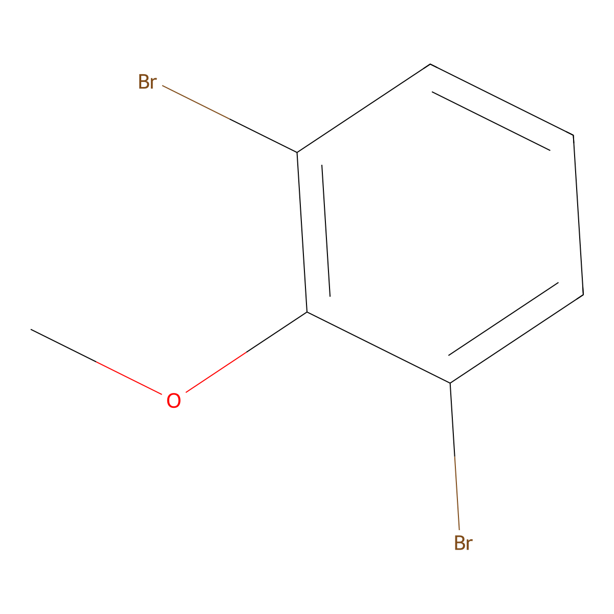 Benzene, 1,3-dibromo-2-methoxy- molecular structure, CAS 38603-09-7