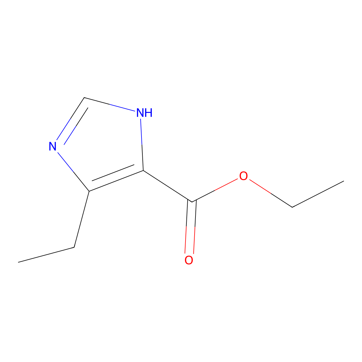 ethyl 4-ethyl-1H-imidazole-5-carboxylate molecular structure, CAS 38603-77-9