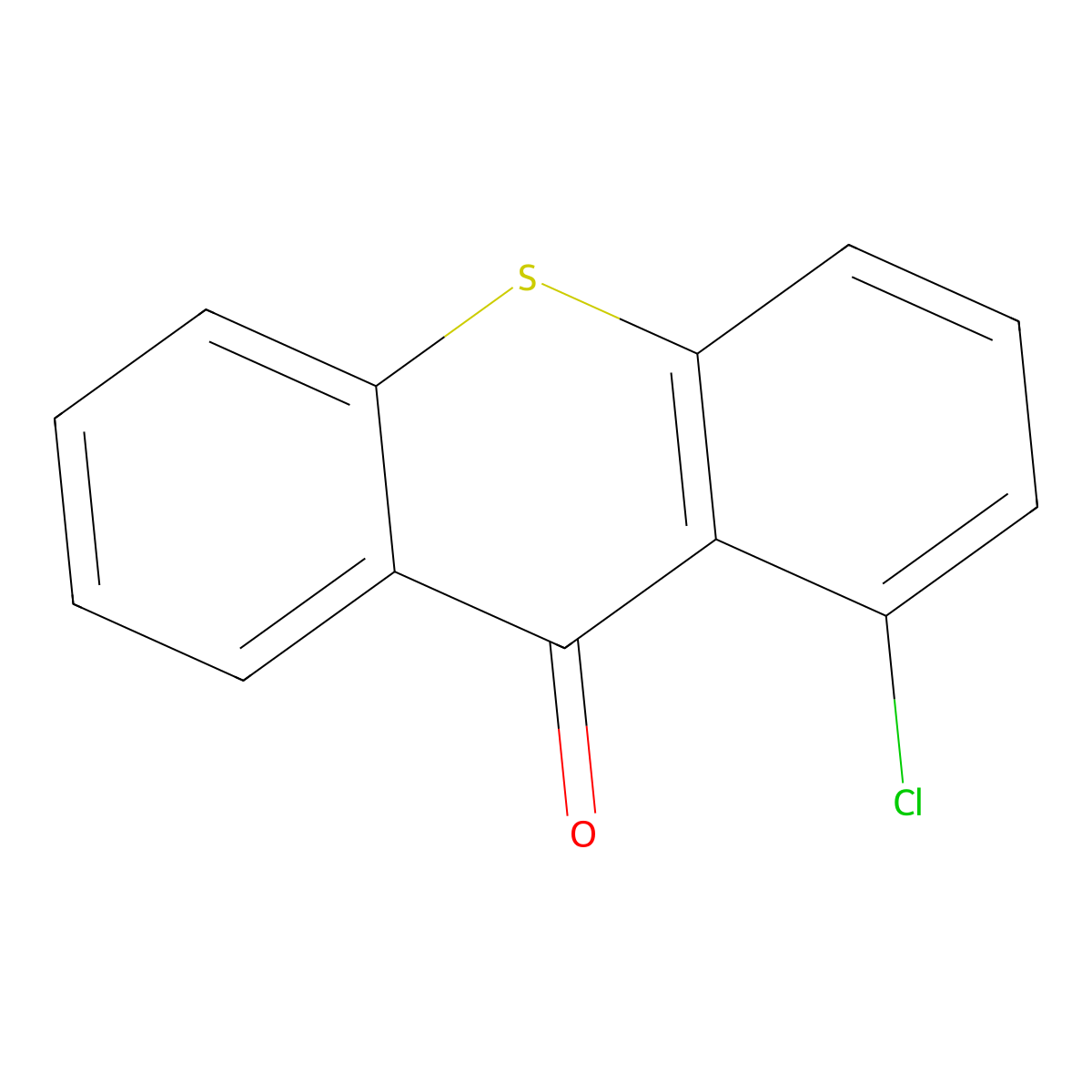 1-Chloro-9H-thioxanthen-9-one molecular structure, CAS 38605-72-0
