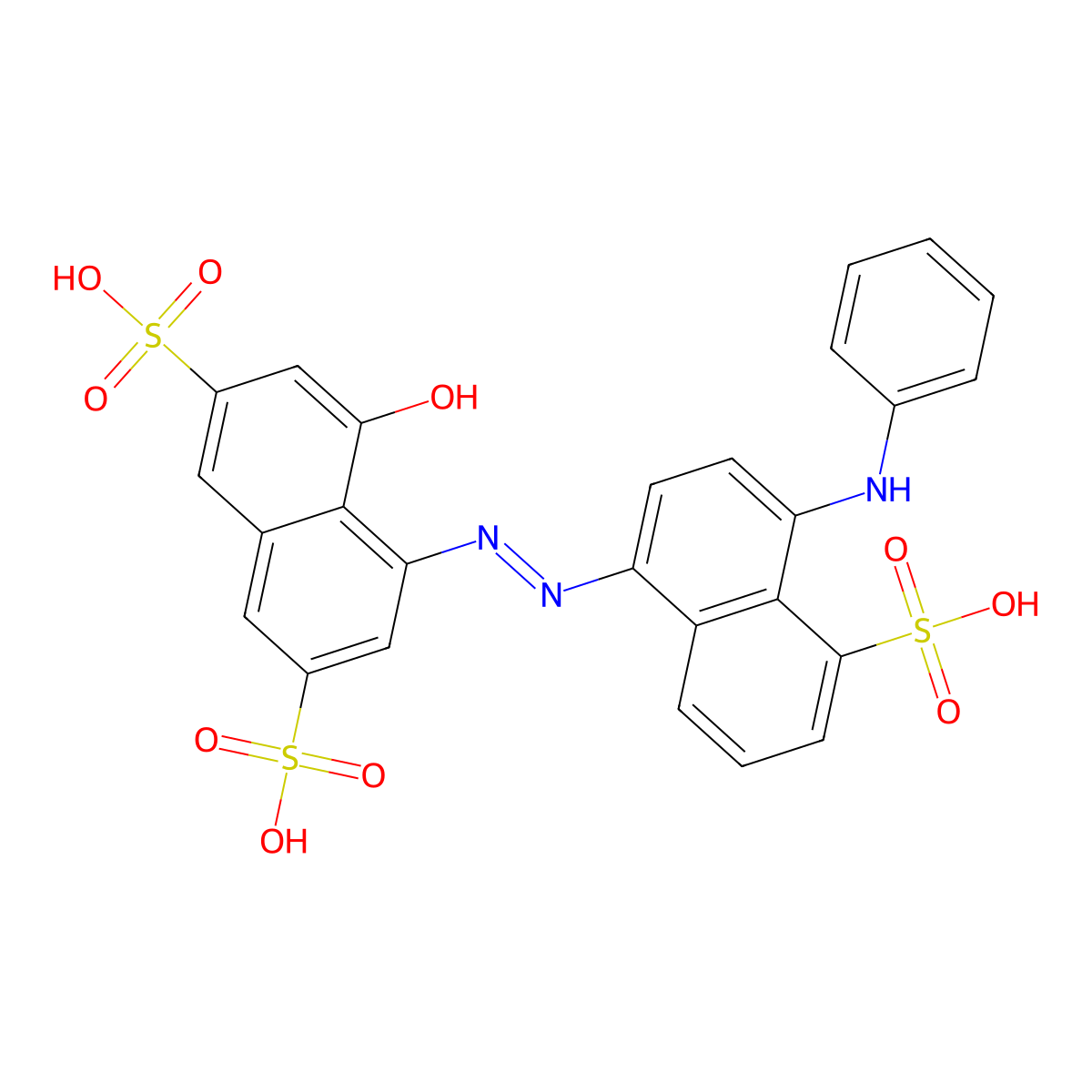 Anazolene molecular structure, CAS 3861-73-2
