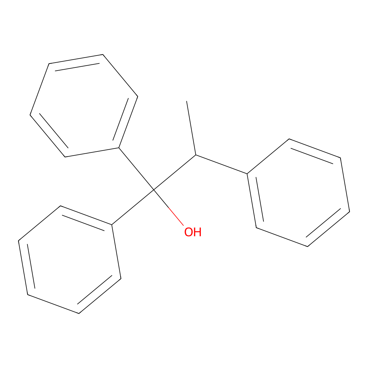 1,1,2-Triphenyl-propan-1-OL molecular structure, CAS 38610-96-7