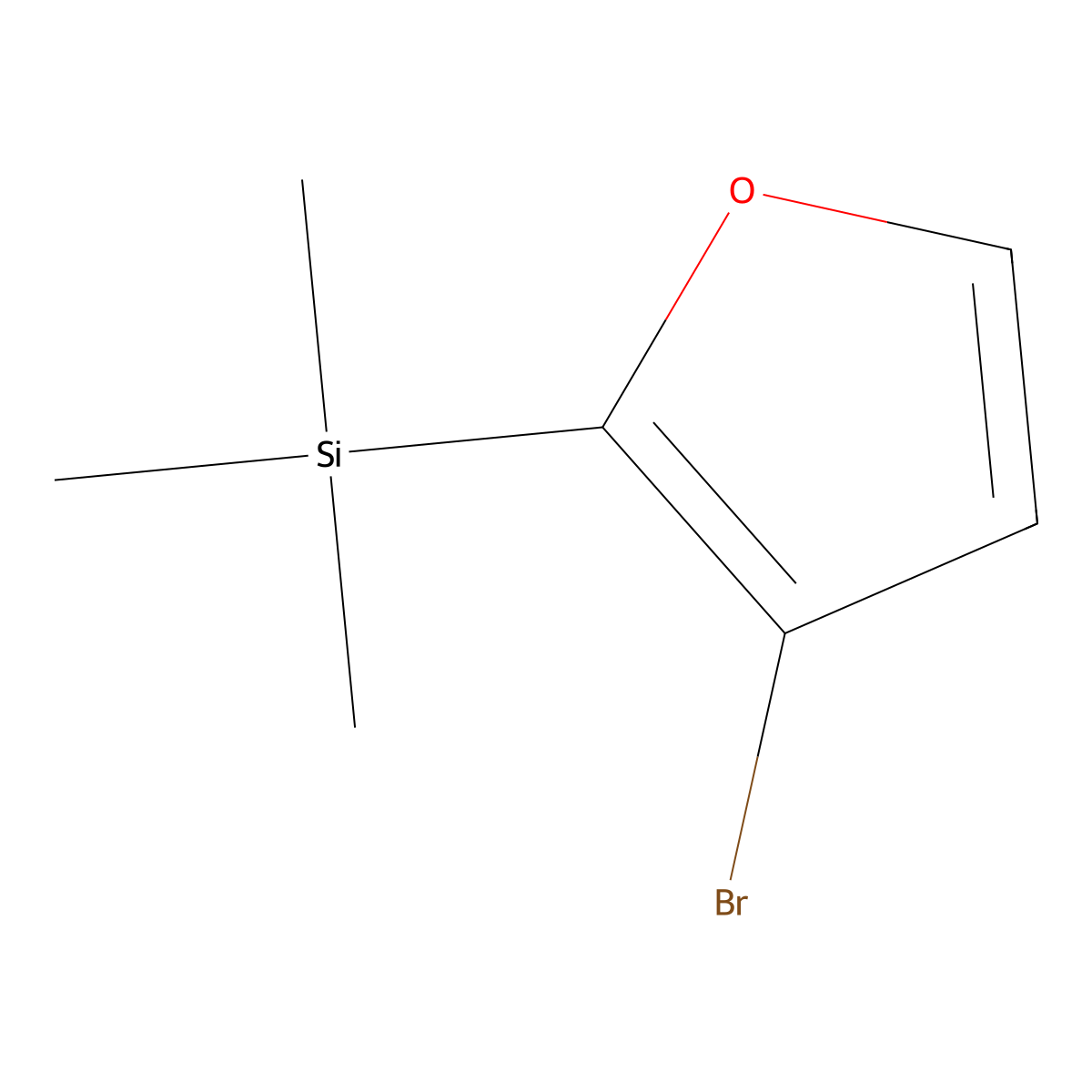 (3-Bromofuran-2-yl)trimethylsilane molecular structure, CAS 38611-21-1