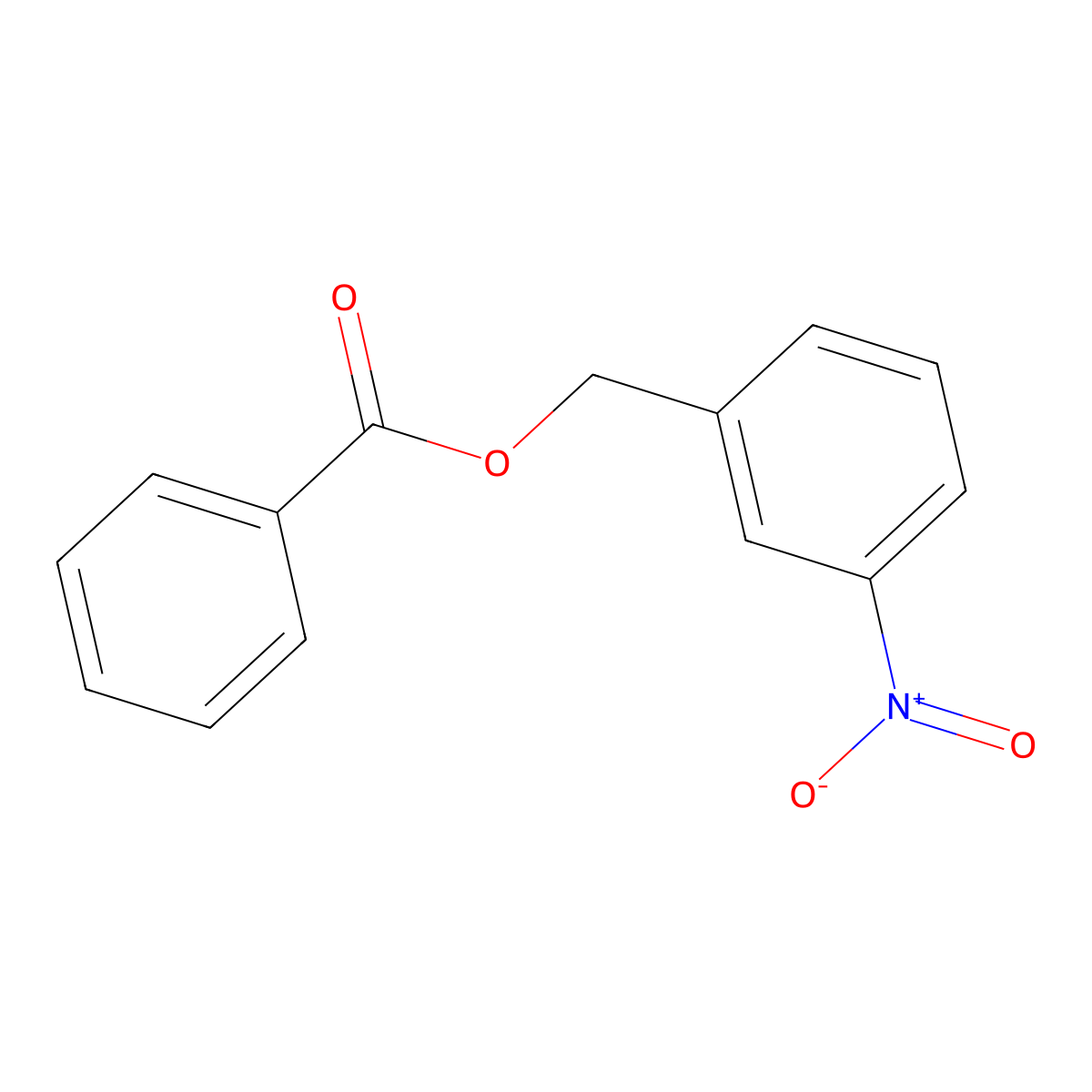 3-Nitrobenzyl benzoate molecular structure, CAS 38612-16-7