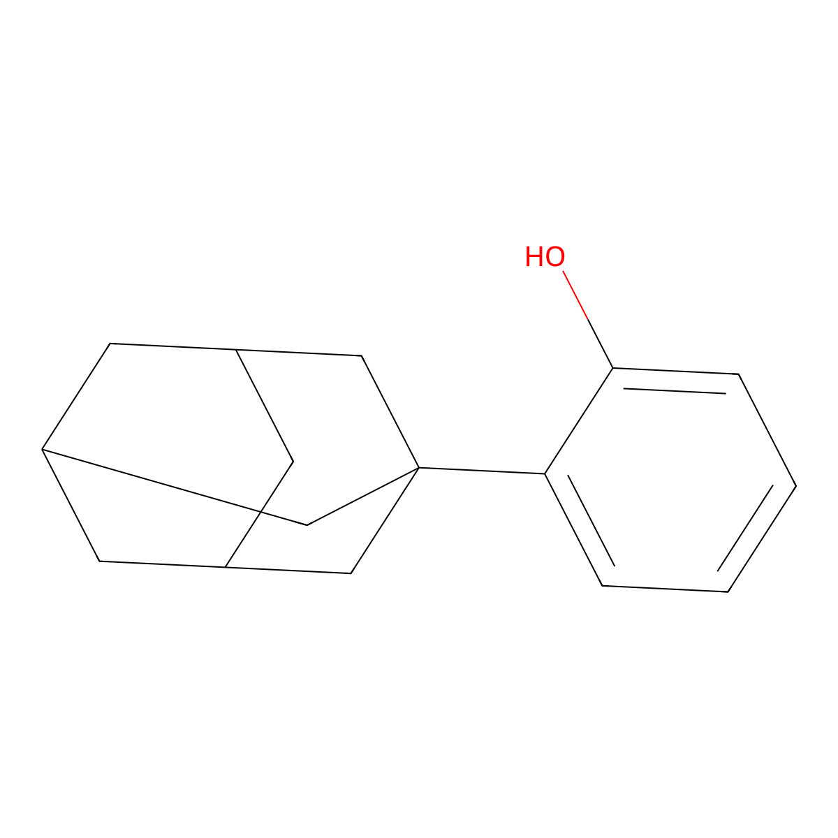 2-(1-Adamantyl)phenol molecular structure, CAS 38614-06-1