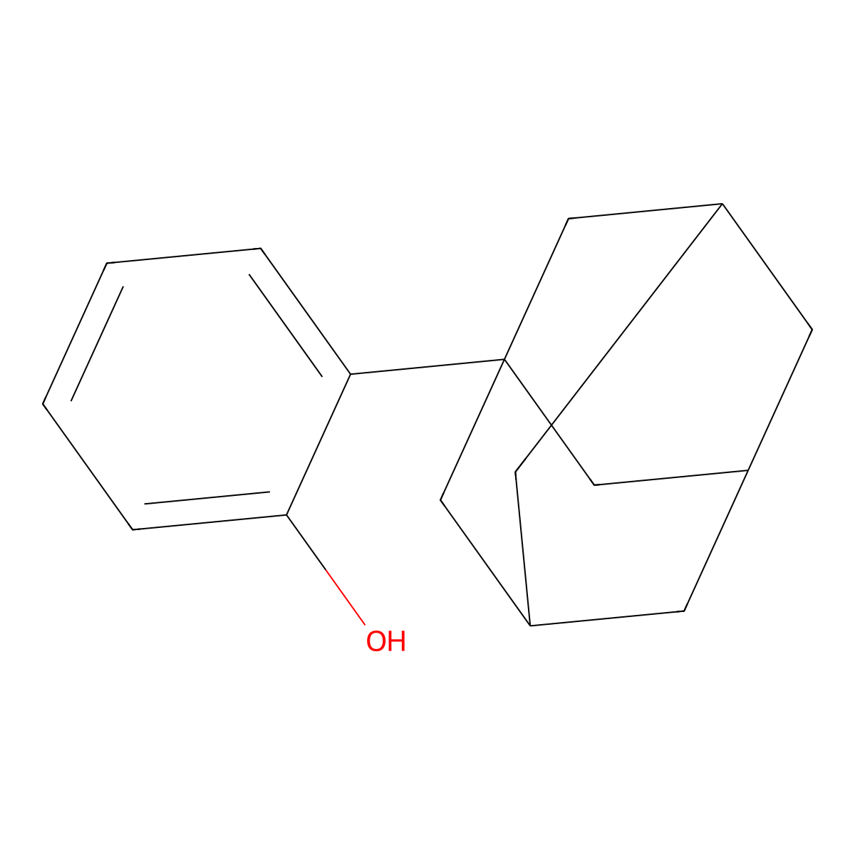 2-(1-Adamantyl)phenol molecular structure, CAS 38614-06-1