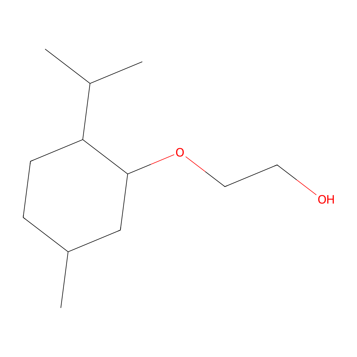 2-(Menthoxy)ethanol molecular structure, CAS 38618-23-4