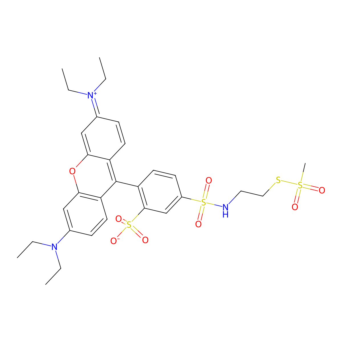 MTS-rhodamine molecular structure, CAS 386229-71-6