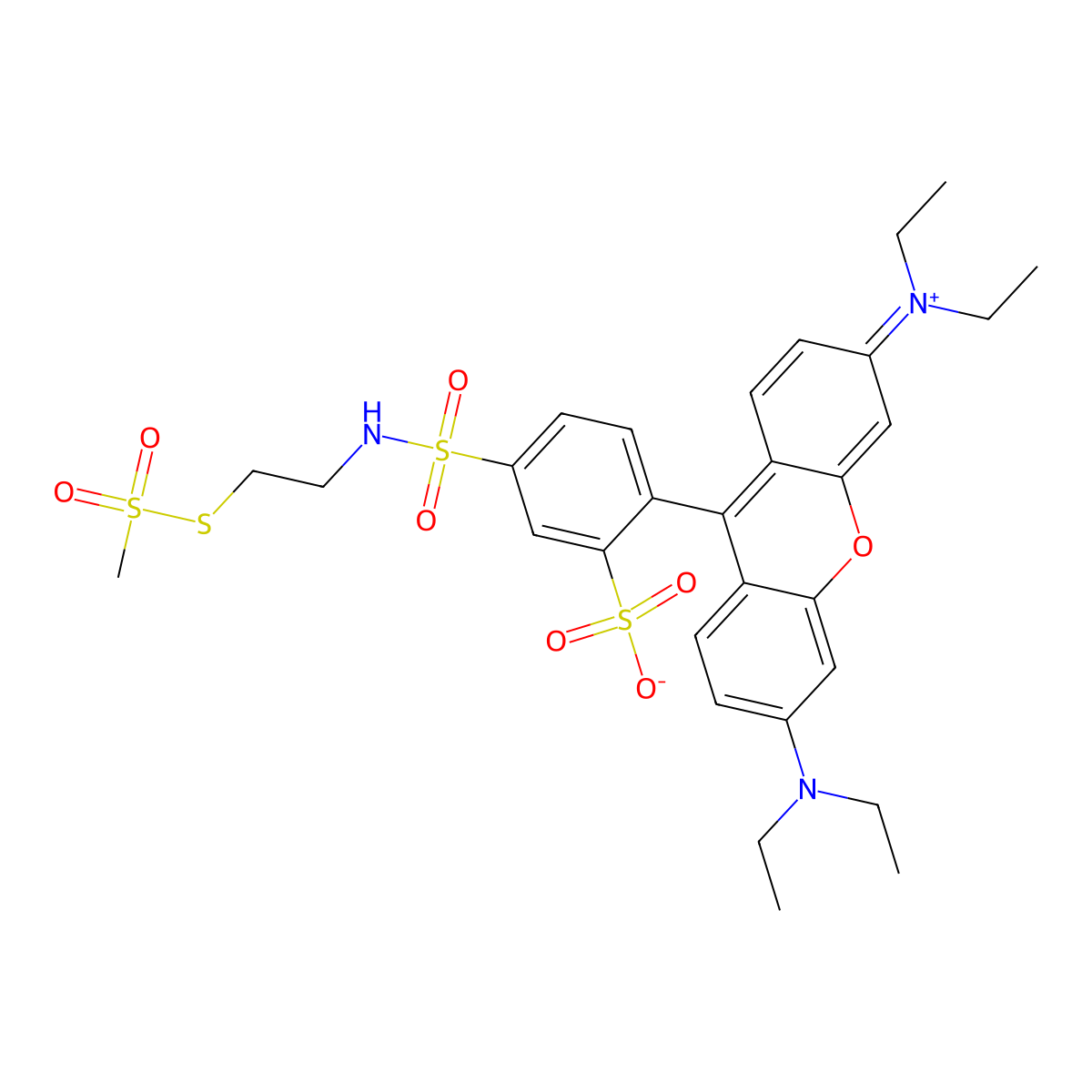 MTS-rhodamine molecular structure, CAS 386229-71-6