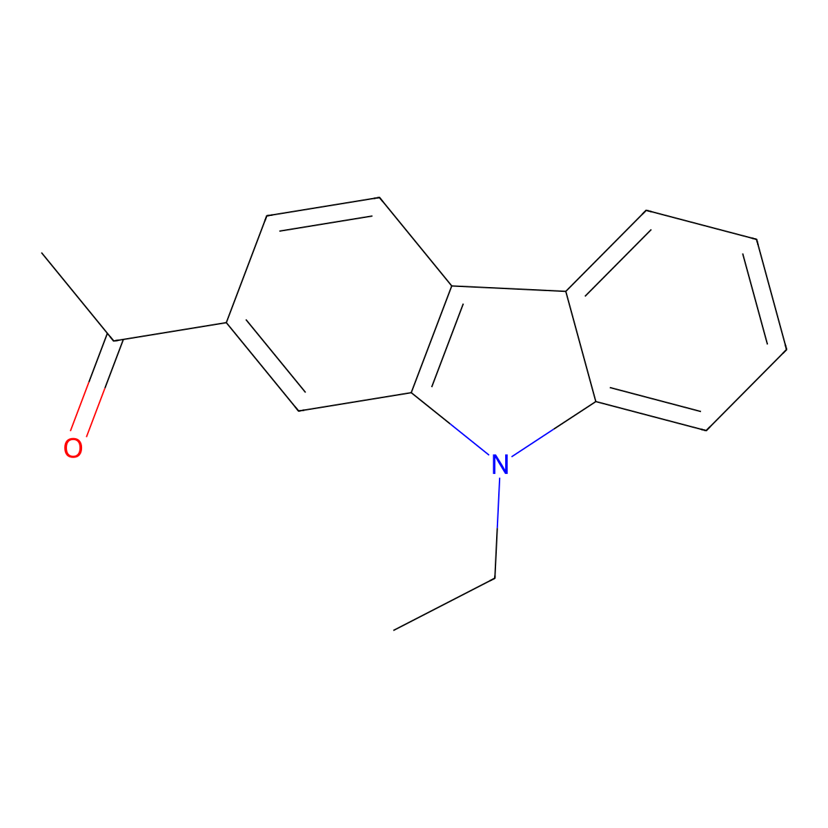 1-(9-Ethyl-9h-carbazol-2-yl)ethanone molecular structure, CAS 38627-51-9