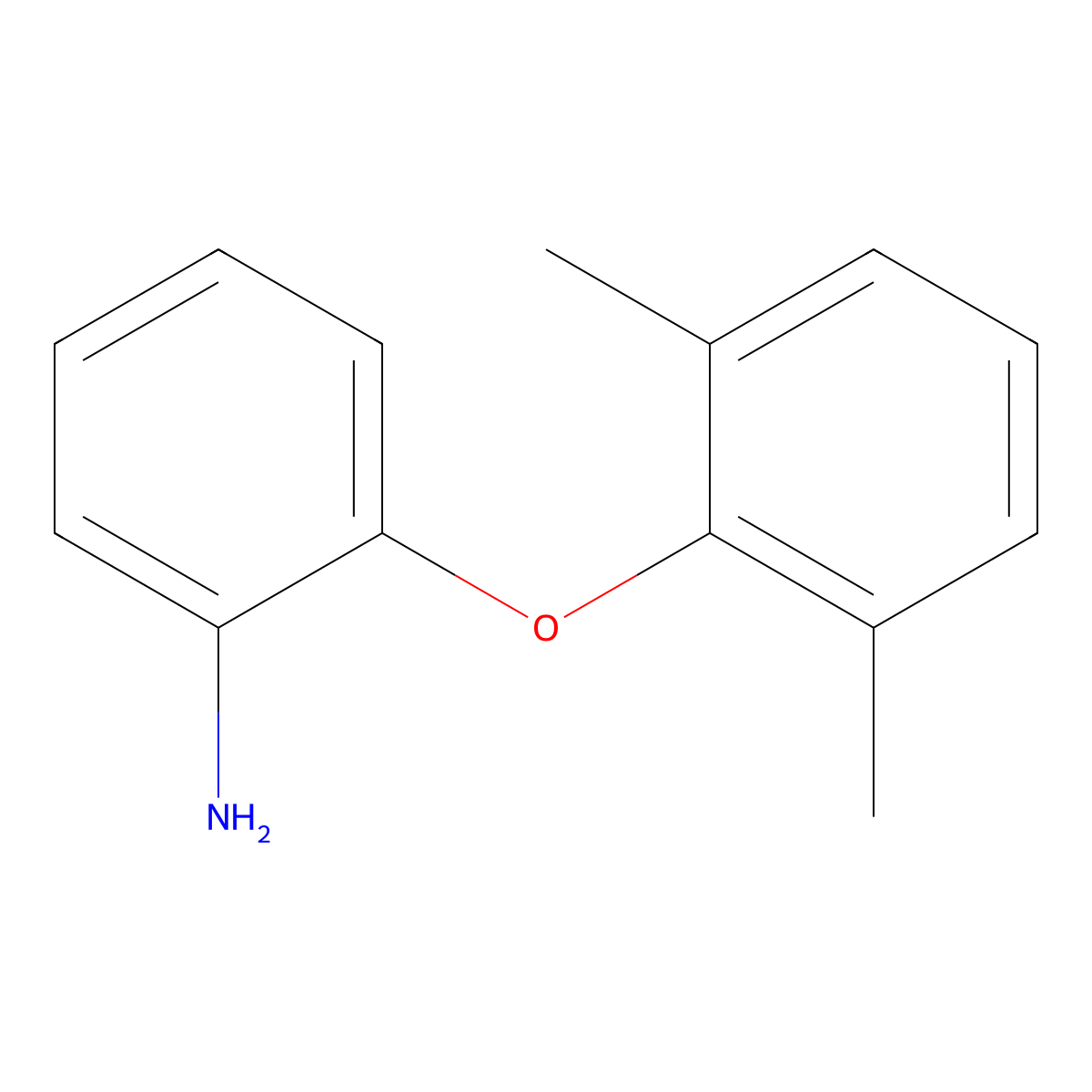 2-(2,6-Dimethylphenoxy)aniline molecular structure, CAS 38629-93-5