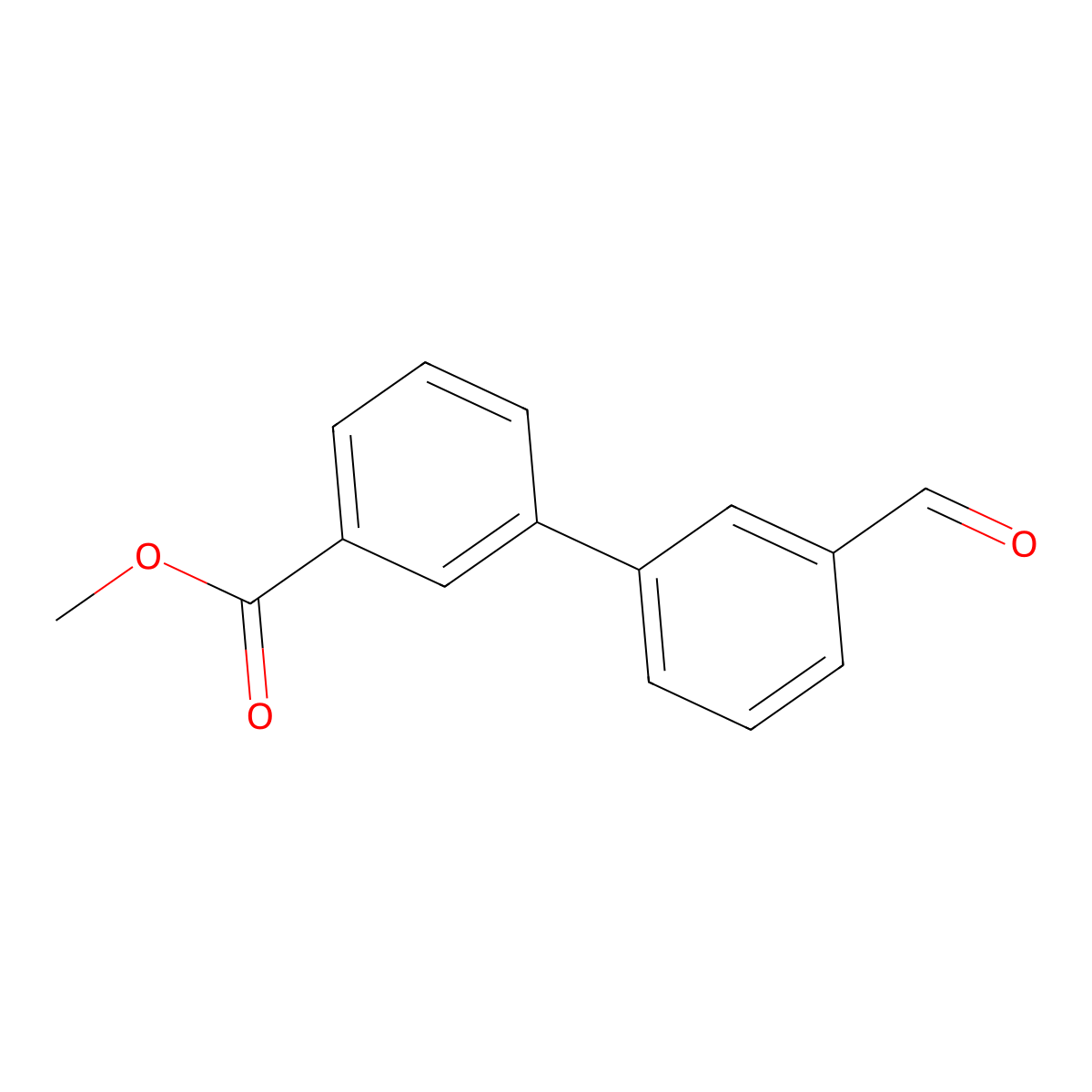 Methyl 3-(3-formylphenyl)benzoate molecular structure, CAS 386297-59-2