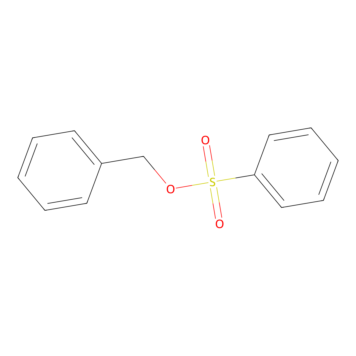 Benzyl benzenesulfonate molecular structure, CAS 38632-84-7