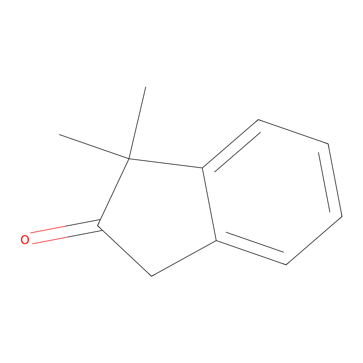 1,1-Dimethyl-indan-2-one molecular structure, CAS 38634-65-0