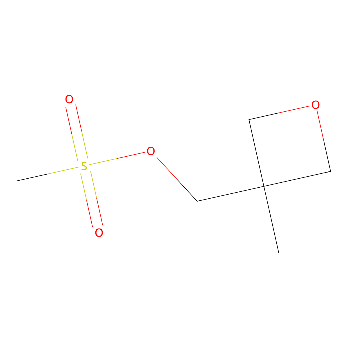 (3-Methyloxetan-3-yl)methyl methanesulfonate molecular structure, CAS 3864-43-5