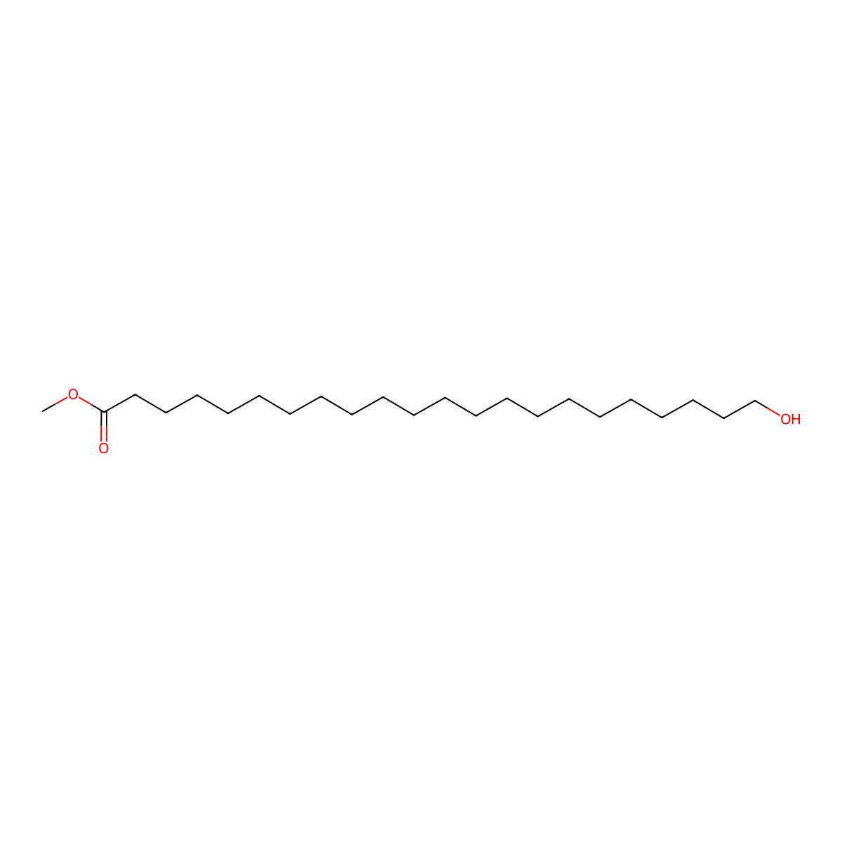 Methyl 22-hydroxydocosanoate molecular structure, CAS 38646-51-4