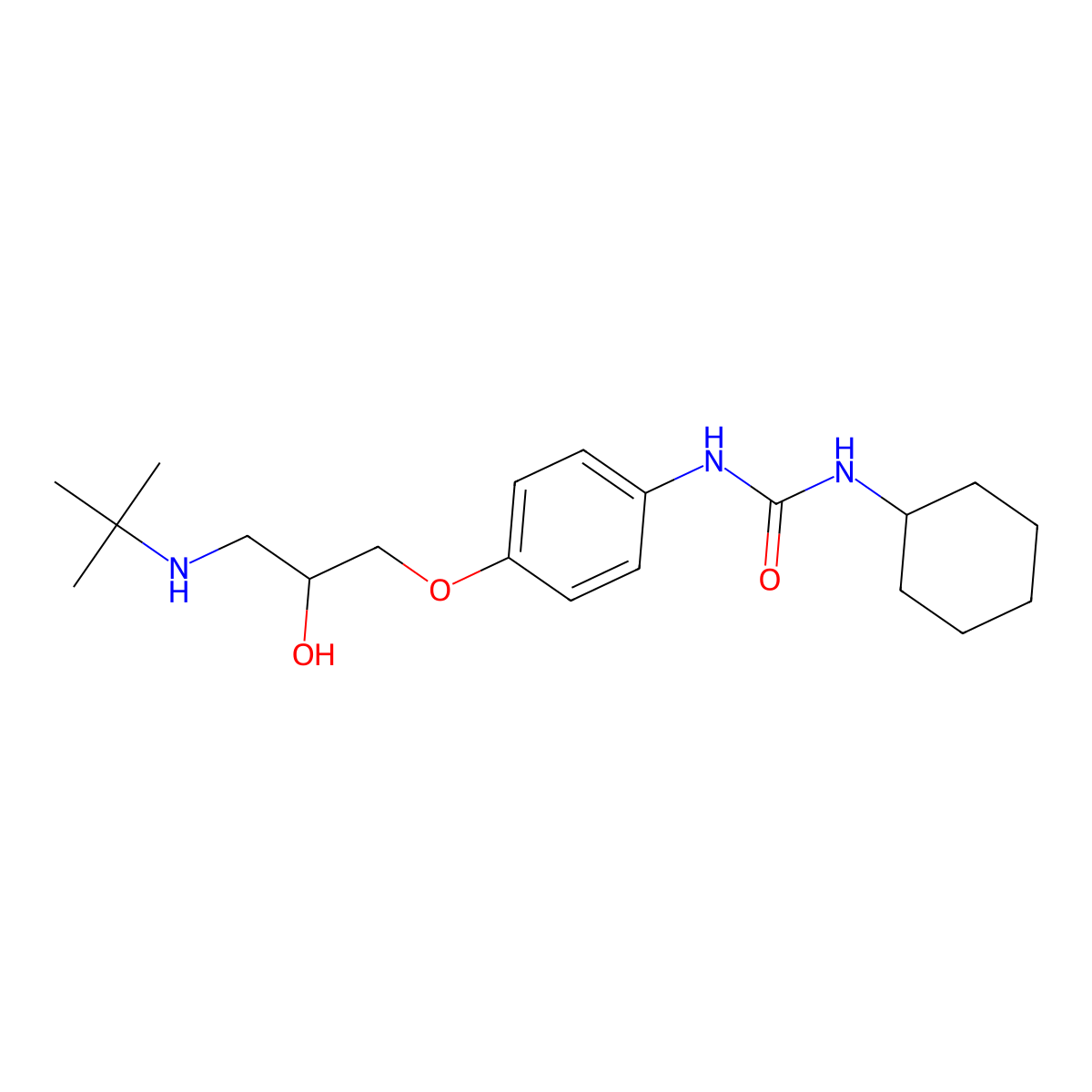 Talinolol molecular structure, CAS 38649-73-9