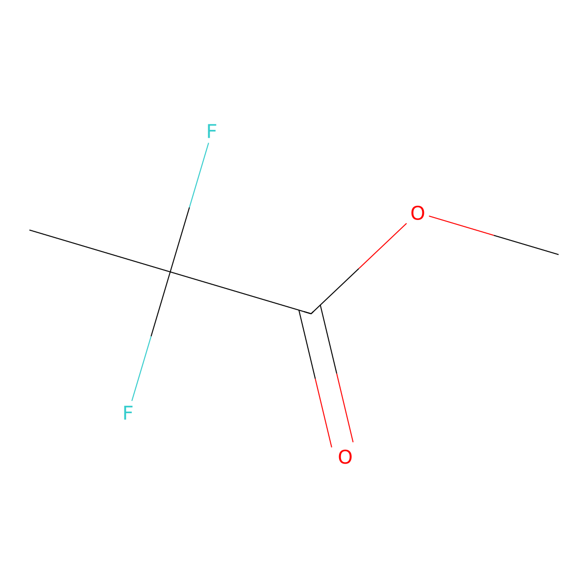 Methyl 2,2-difluoropropanoate molecular structure, CAS 38650-84-9