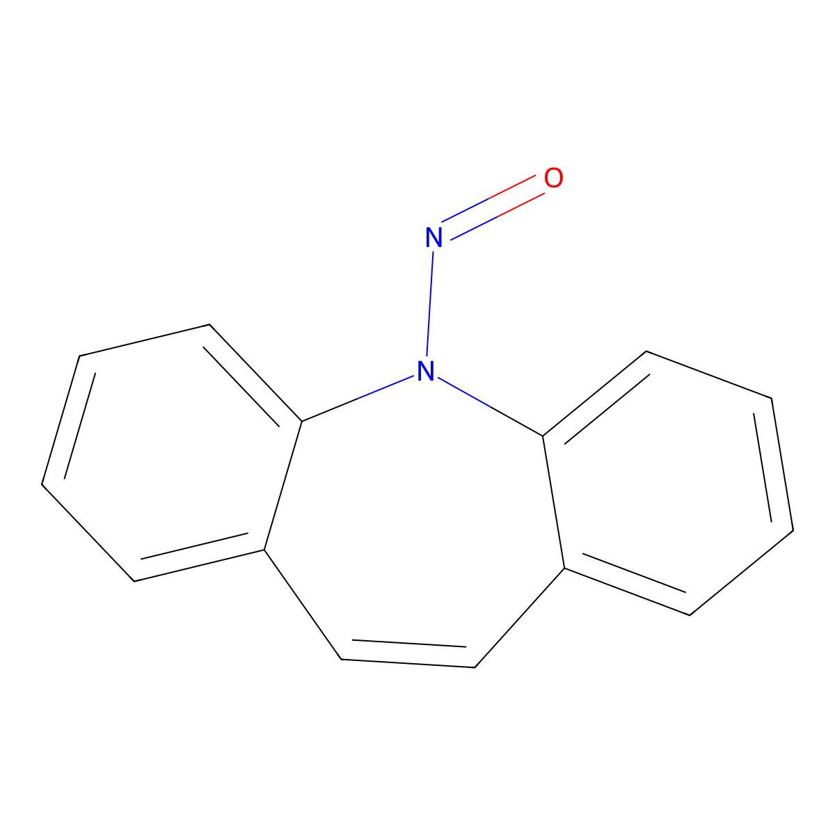 N-Nitrosodibenzazepine molecular structure, CAS 38652-29-8