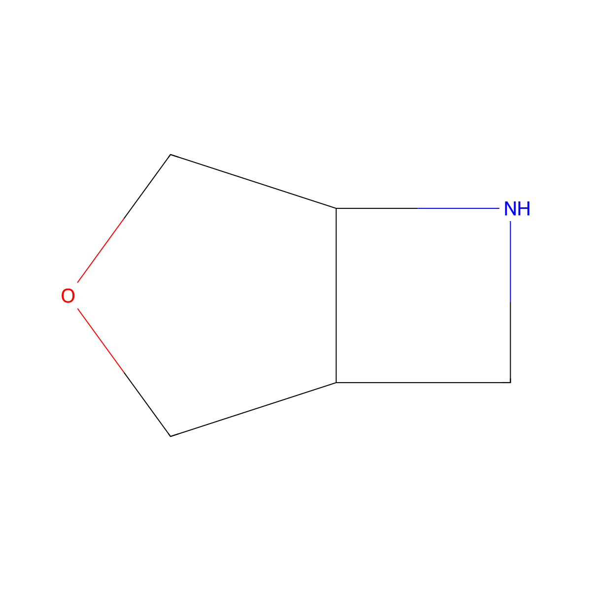 3-Oxa-6-azabicyclo[3.2.0]heptane molecular structure, CAS 38654-15-8