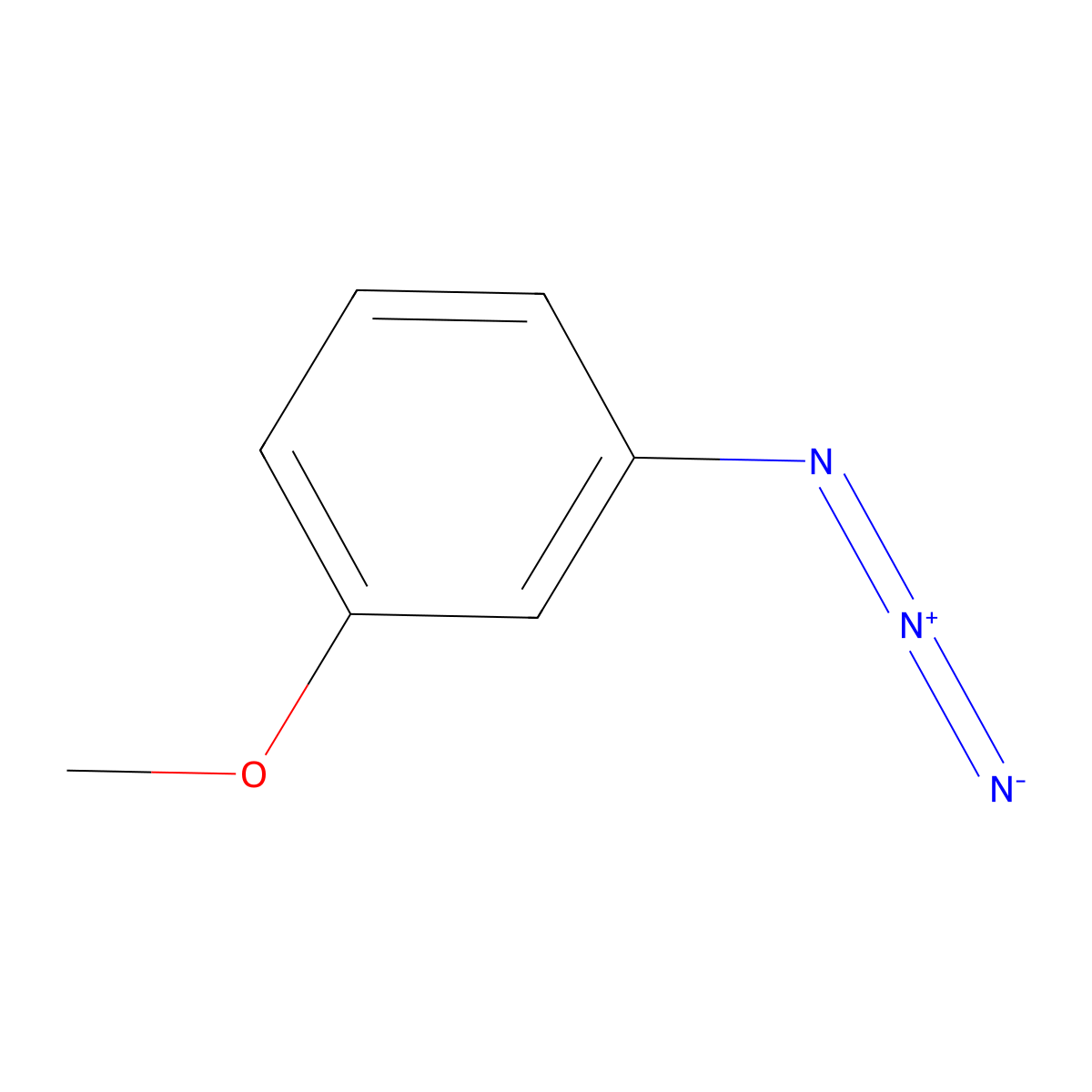 1-Azido-3-methoxybenzene molecular structure, CAS 3866-16-8