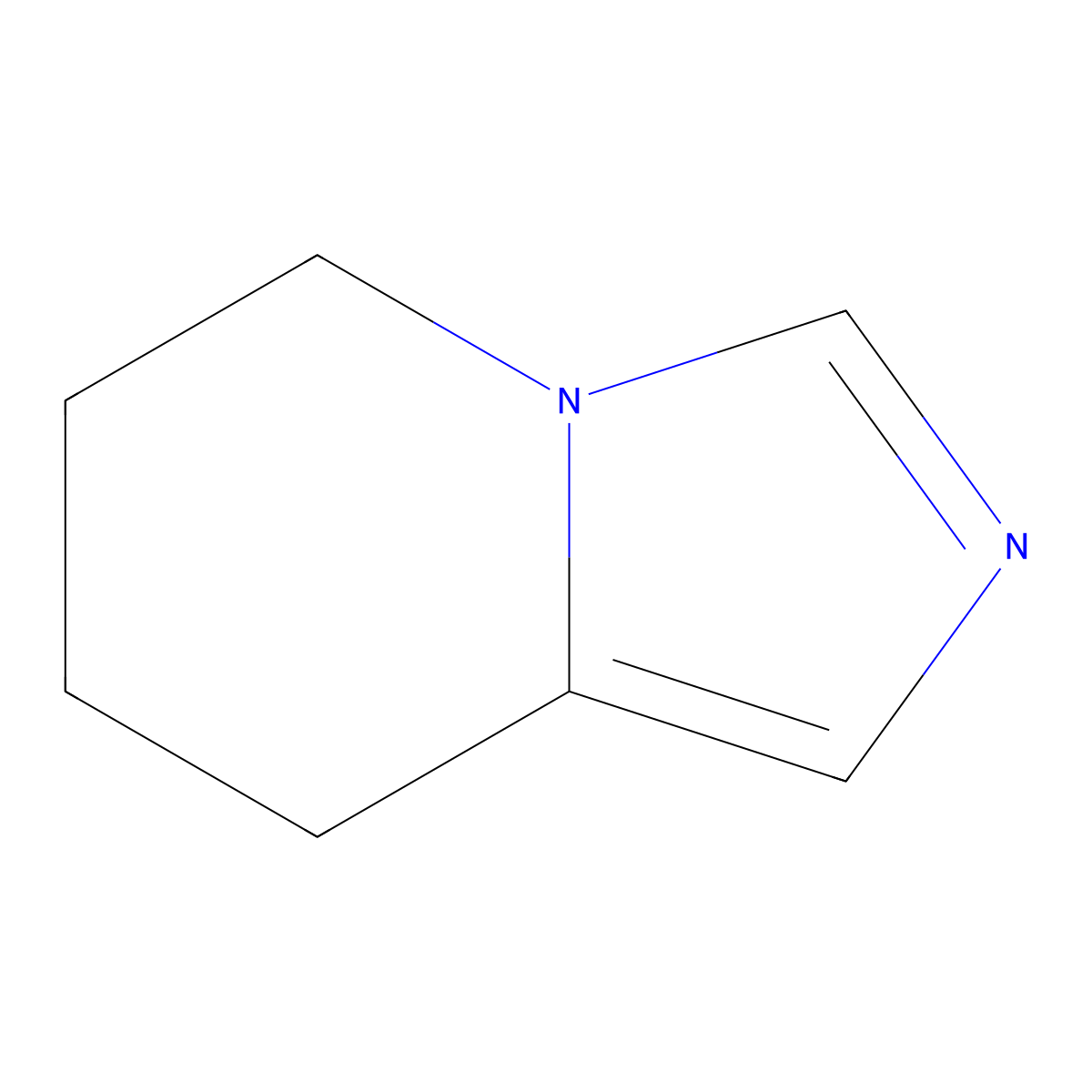 5H,6H,7H,8H-imidazo(1,5-a)pyridine molecular structure, CAS 38666-30-7