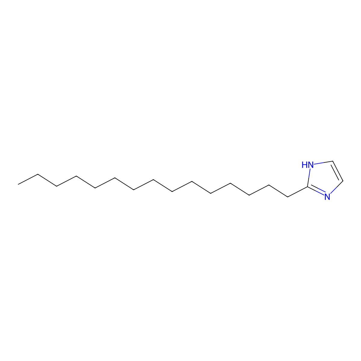 2-Pentadecyl-1H-imidazole molecular structure, CAS 38668-47-2
