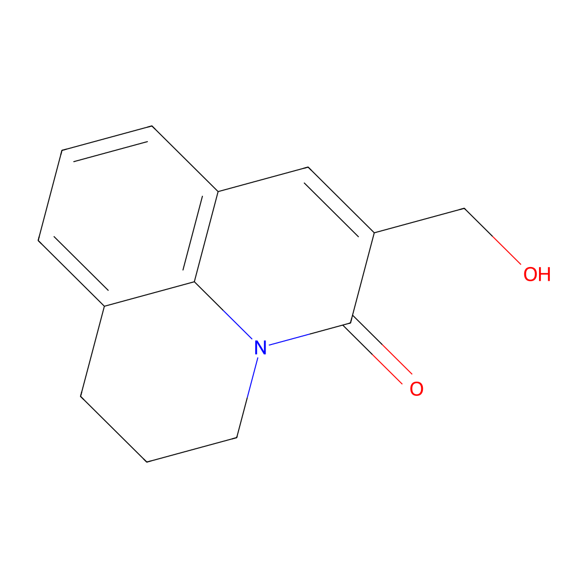 6-(Hydroxymethyl)-2,3-dihydro-1h,5h-pyrido[3,2,1-ij]quinolin-5-one molecular structure, CAS 386704-11-6
