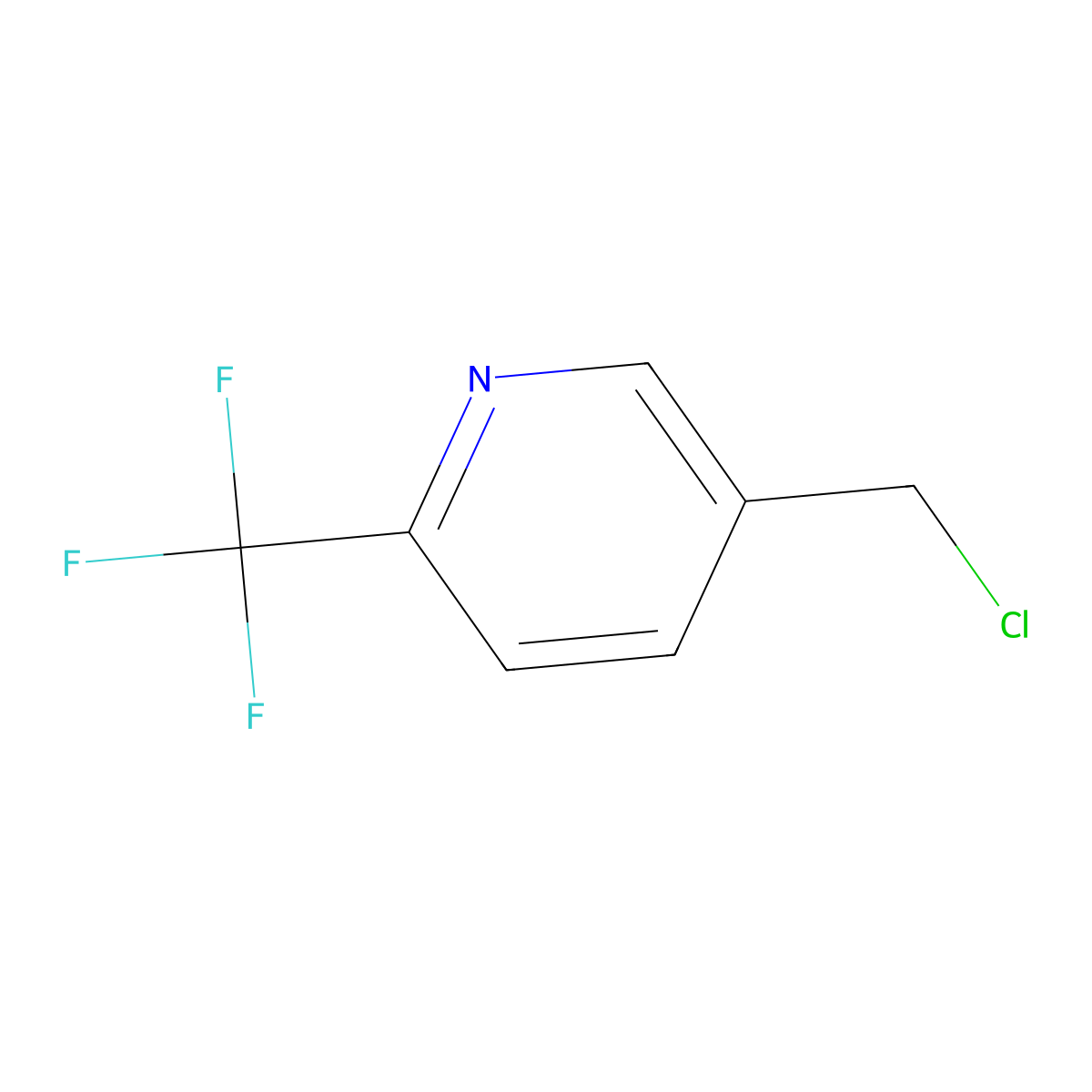 5-(Chloromethyl)-2-(trifluoromethyl)pyridine molecular structure, CAS 386715-33-9