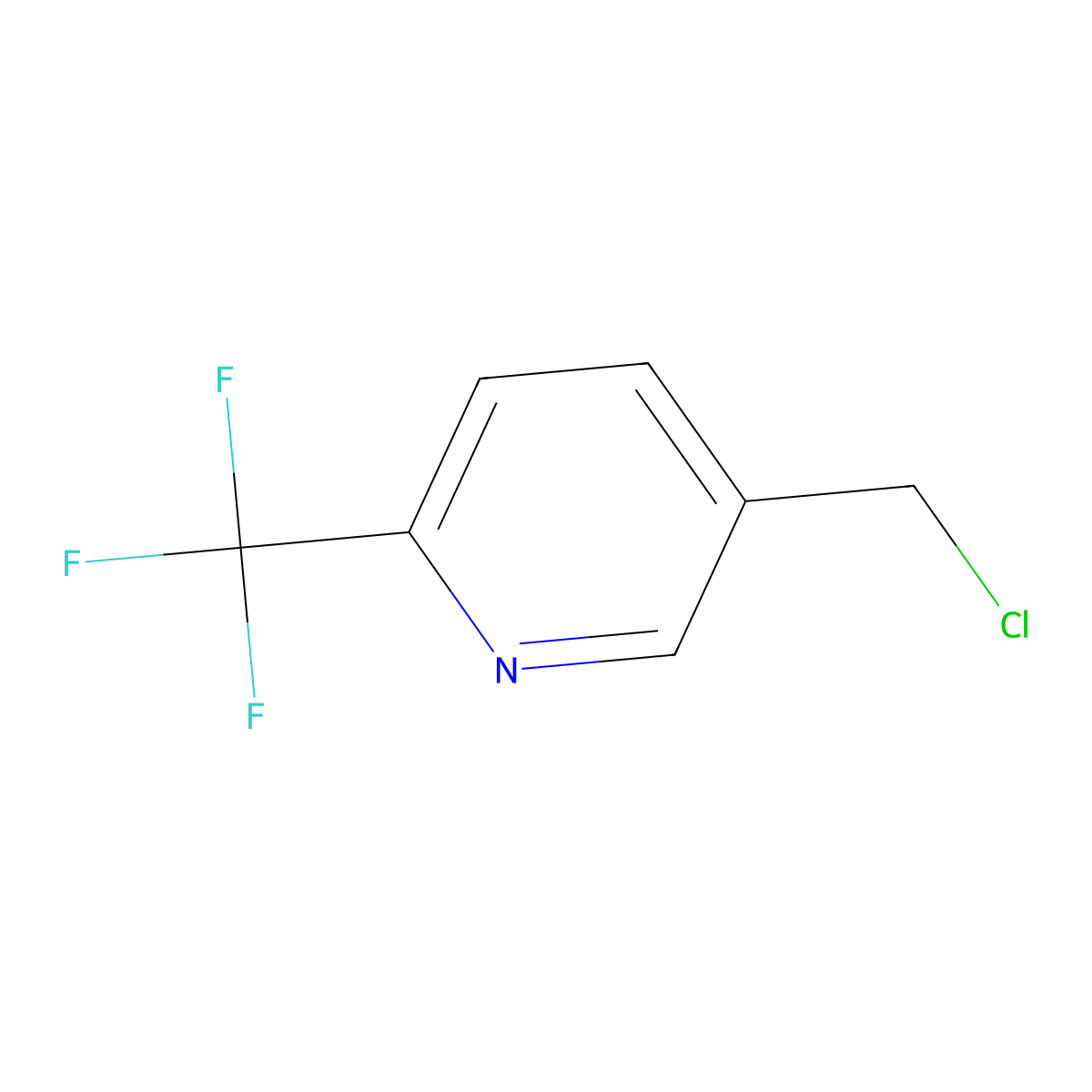 5-(Chloromethyl)-2-(trifluoromethyl)pyridine molecular structure, CAS 386715-33-9